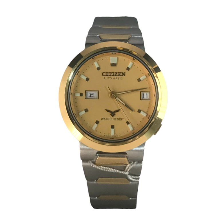Citizen Automatic Gold Dial 2 Tone Stainless Steel Watch NH8182-51P