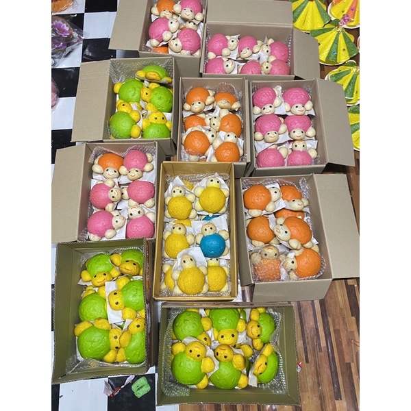 กระทงเต่ายกลัง20ตัวคละสี