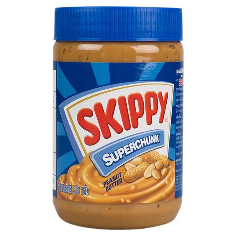 SALE! 🍃🌺 สกิปปีเนยถั่วทาขนมปังชนิดหยาบ 510กรัม 🌺🍃 Skippy Super Chunk Peanut Butter 510g.