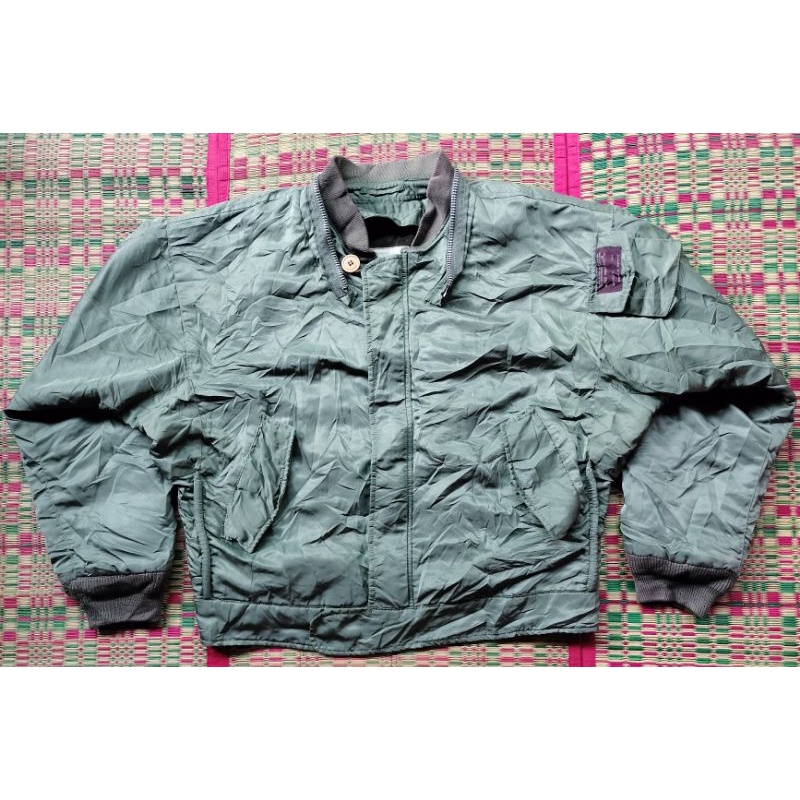 เสื้อกันหนาว vintage U.S.N Navy Flight jacket by Wilker Industries made in USA