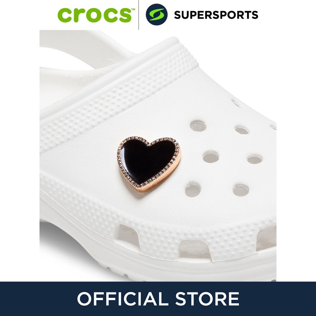 CROCS Jibbitz LED Black Heart ตัวติดรองเท้า