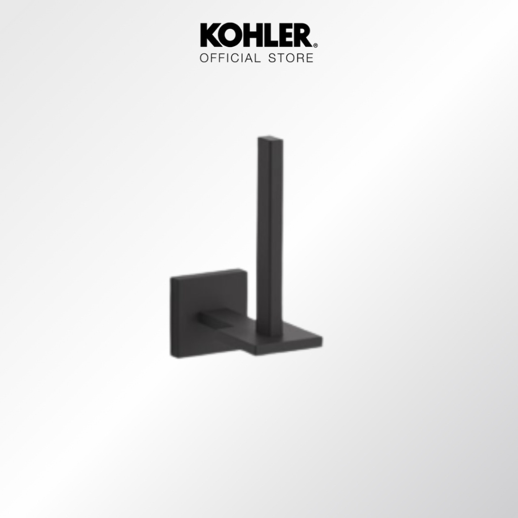 KOHLER Square vertical toilet tissue holder ที่ใส่กระดาษชำระแนวตั้ง รุ่นสแควร์ สีดำด้าน K-23289X-BL