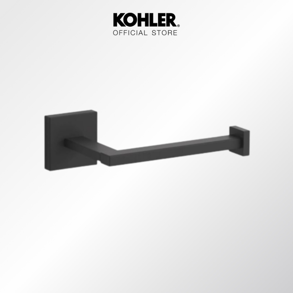KOHLER Square toilet tissue holder ที่ใส่กระดาษทิชชู่ รุ่นสแควร์ สีดำด้าน K-23292X-BL