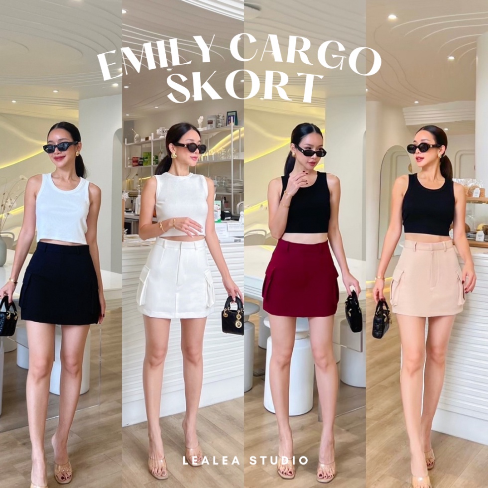 กางเกงกระโปรง Emily Cargo Skort