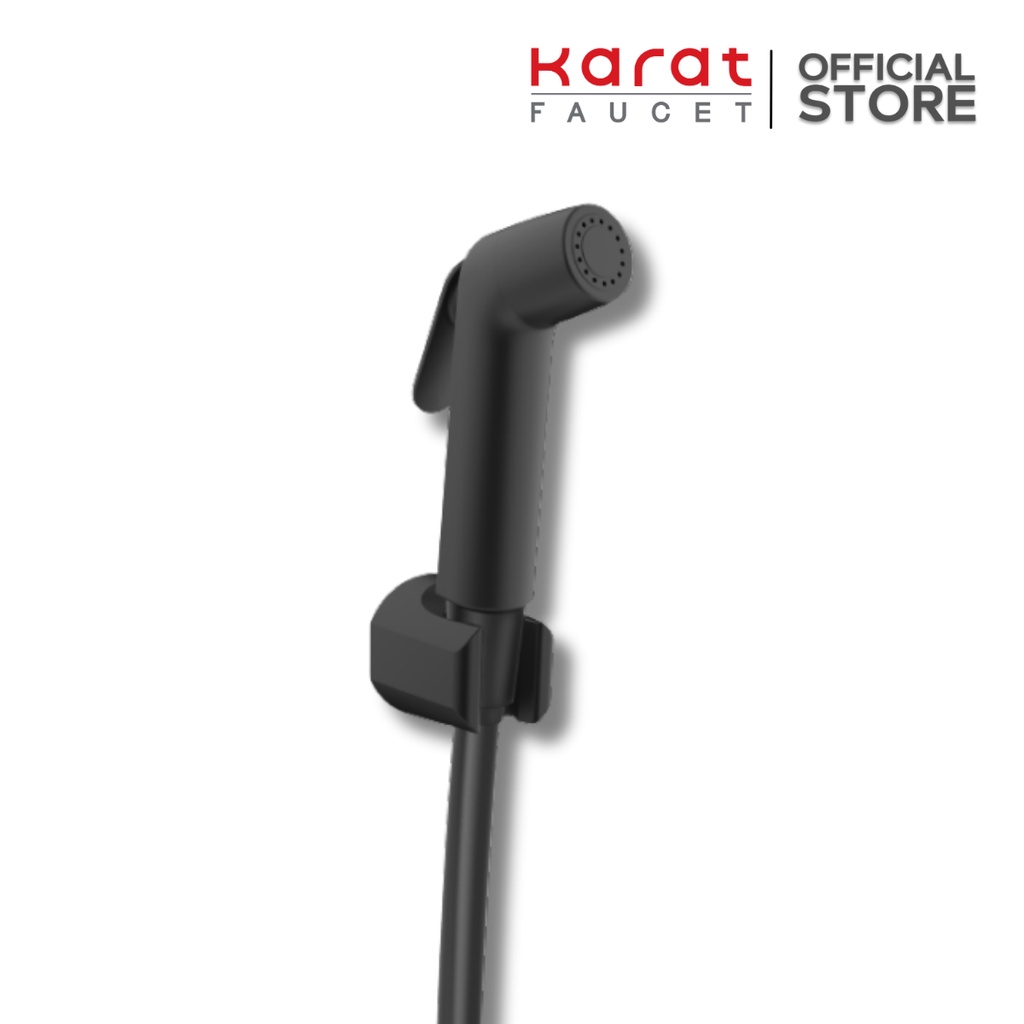Karat Faucet ชุดสายฉีดชำระ สายPVC ยาว 120 ซม. สีดำ รุ่น KA-09-329-55
