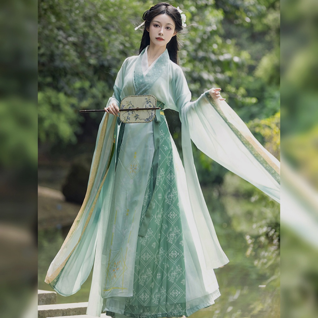 ผู้หญิงHunfu ชุดจีนโบราณ ชุดจีนย้อนยุคกี่เพ้า ชุดจีนโบราณ ชุดจีนผู้ใหญ่ ชุดจีนผู้หญิง ชุดจีนโบราณผู้