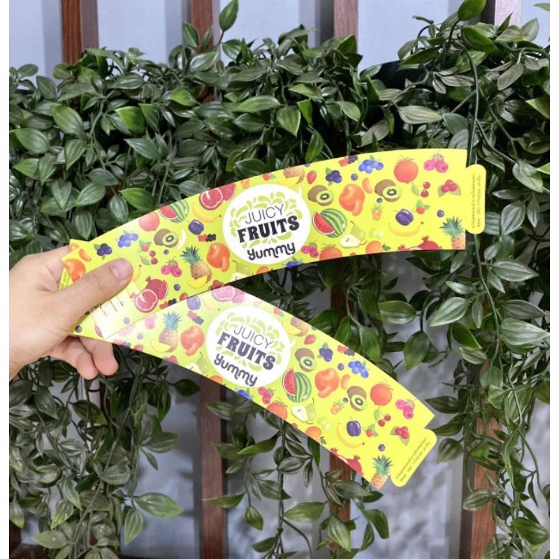 ปลอกสวมแก้วลาย "ผลไม่ปั่น " ขั้นต่ำ200ชิ้น ชิ้นละ 1 บาท