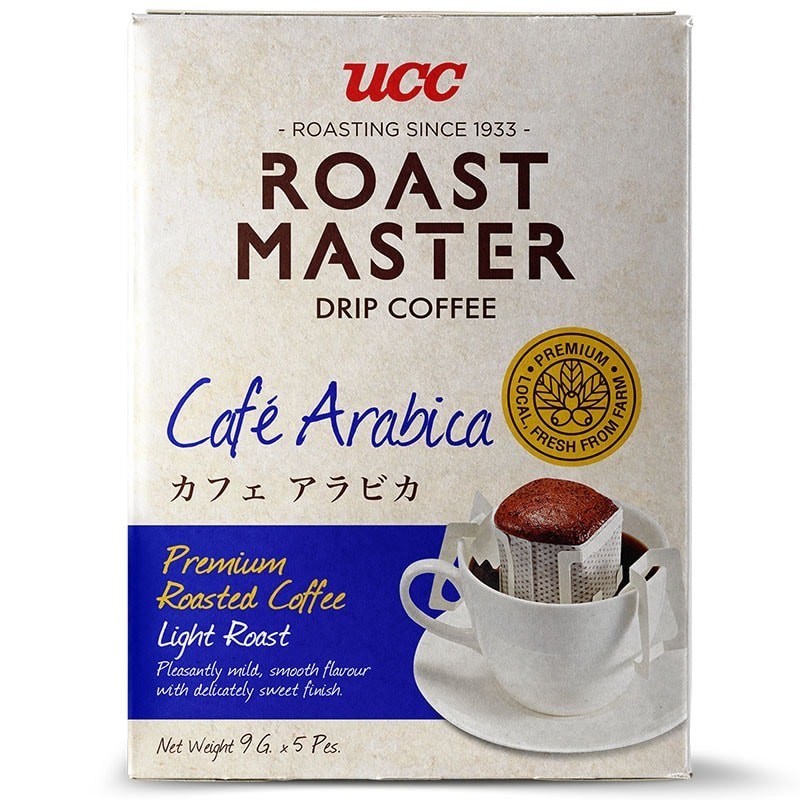 โดนใจ ❤ ยูซีซีกาแฟดริปคาเฟ่อาราบิก้า 45กรัม ✅ UCC Roasted Master Cafe Arabica Drip Coffee 45g. [8859449800182]