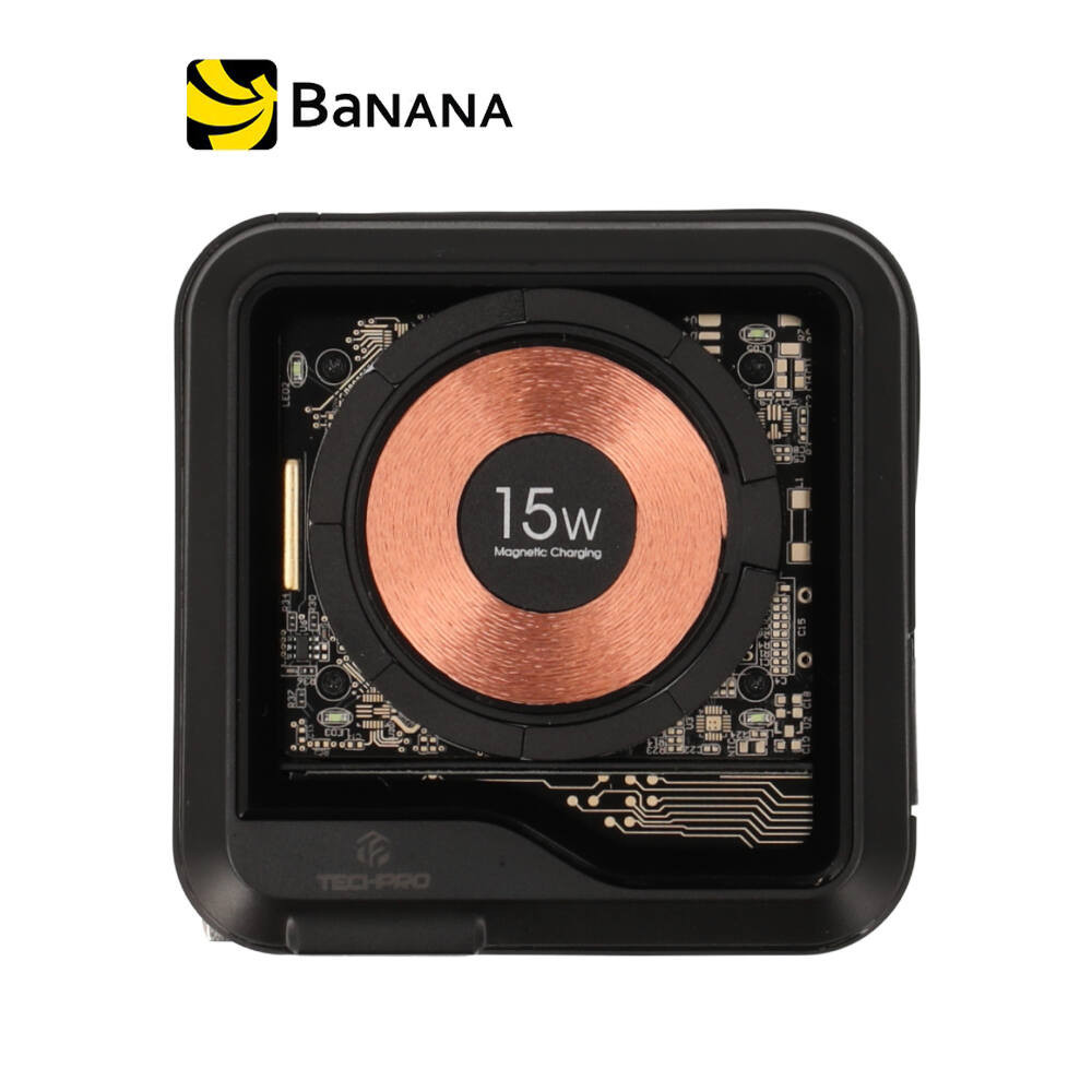 พาวเวอร์แบงค์ TECHPRO Power Bank 10000 mAh Magnetic charging by Banana IT