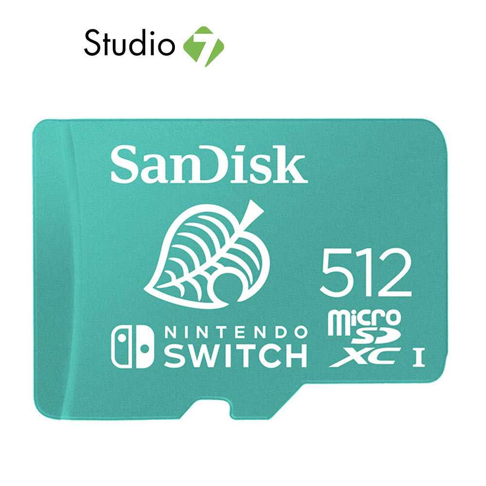 เมมโมรี่การ์ด SanDisk Nintendo MicroSDXC 512GB U3 C10 UHS-1 100MB/s R (SDSQXAO-512G-GN3ZN) by Studio