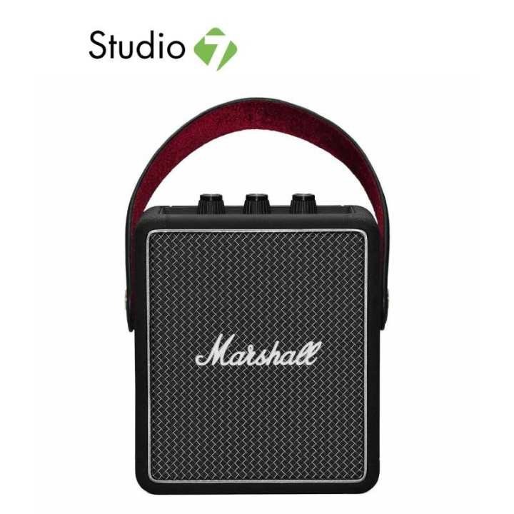 ลำโพงบลูทูธ Marshall Stockwell II ขนาดกระทัดรัด สีดำและทอง