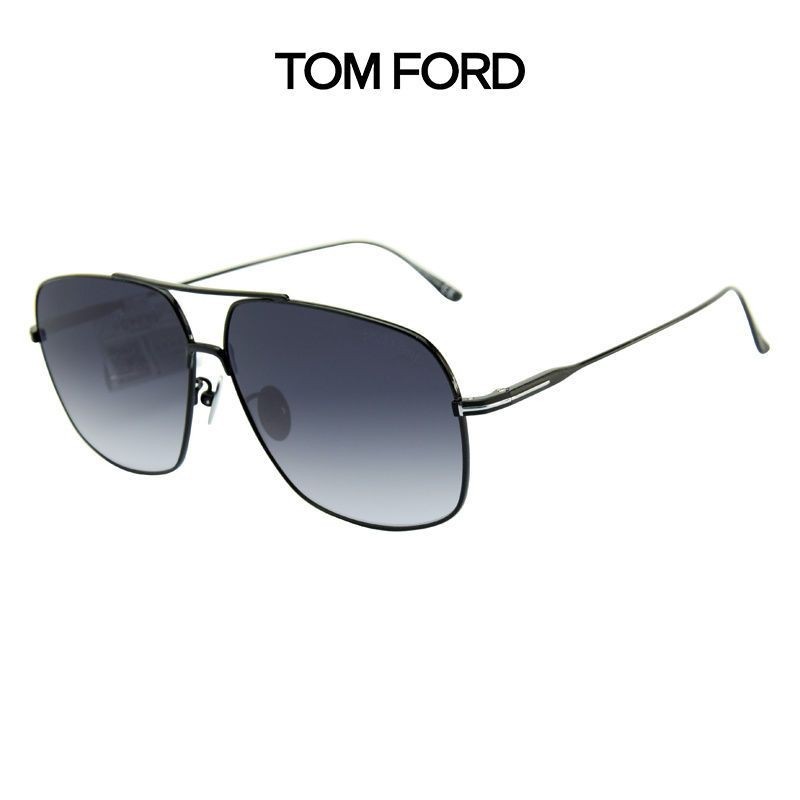 Tom Ford Tom Ford แว่นกันแดด กรอบไทเทเนียม ขนาดใหญ่ เบาพิเศษ กรอบสี่เหลี่ยม นักบิน แฟชั่น 0746 *...