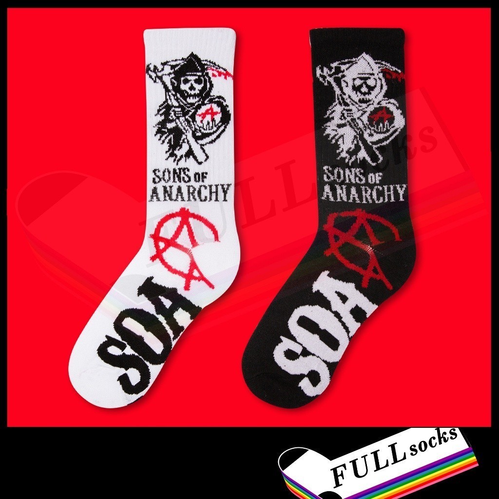 ถุงเท้า ซันส์ ออฟ อนาร์คี ขนาด Free Size Sons of anarchy Socks