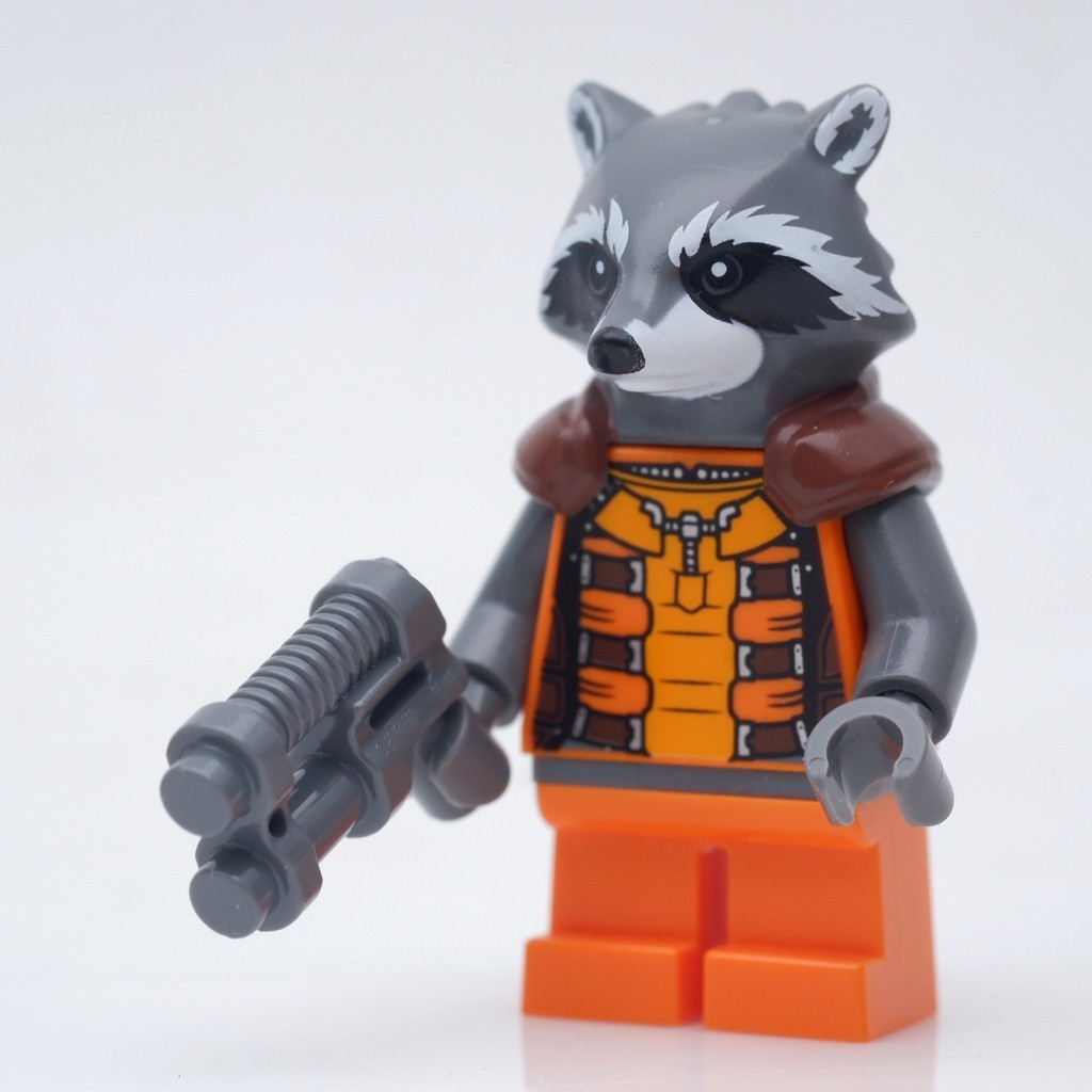 LEGO Marvel Rocket Raccoon Orange Suit *new