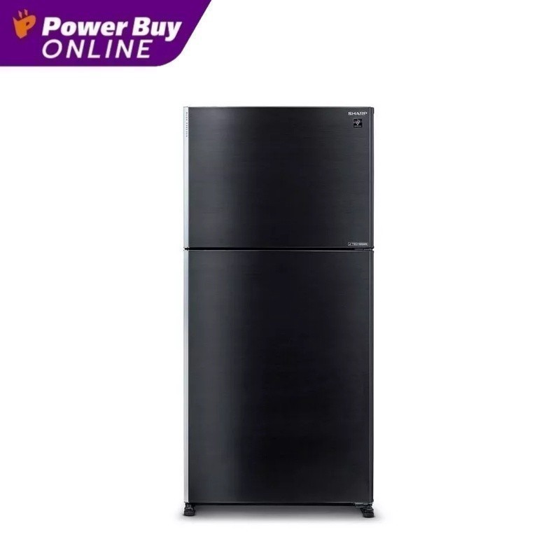 SHARP ตู้เย็น 2 ประตู (21.5 คิว , สีดำ) รุ่น SJ-X600GP2-BK