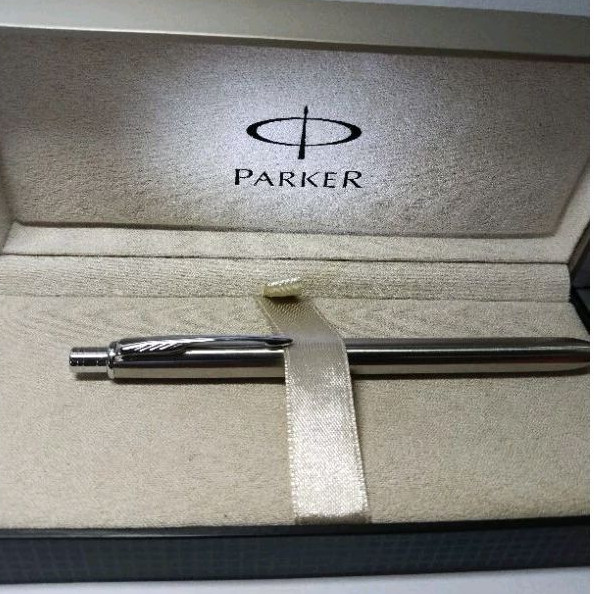 PAKER Multifuction Pen Stainless Steel 3 in1 Ballpoint Pen & Mechanical Pencil +Box,Usedปากกาแบรนด์ส