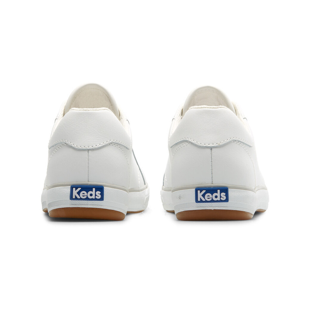 KEDS รองเท้าผ้าใบหนัง แบบผูกเชือก รุ่น CENTER III LEATHER สีขาว ( KW-CNTRIII2 )