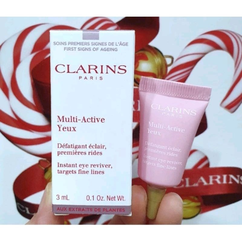 บำรุงรอบดวงตา แท้ %Clarins Multi Active Yeux Eye Instant Eye Reviver 3ml. มีฉลากไทย
