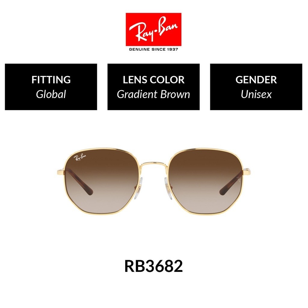 Ray-Ban - RB3682 001/13 - Sunglasses แว่นกันแดด