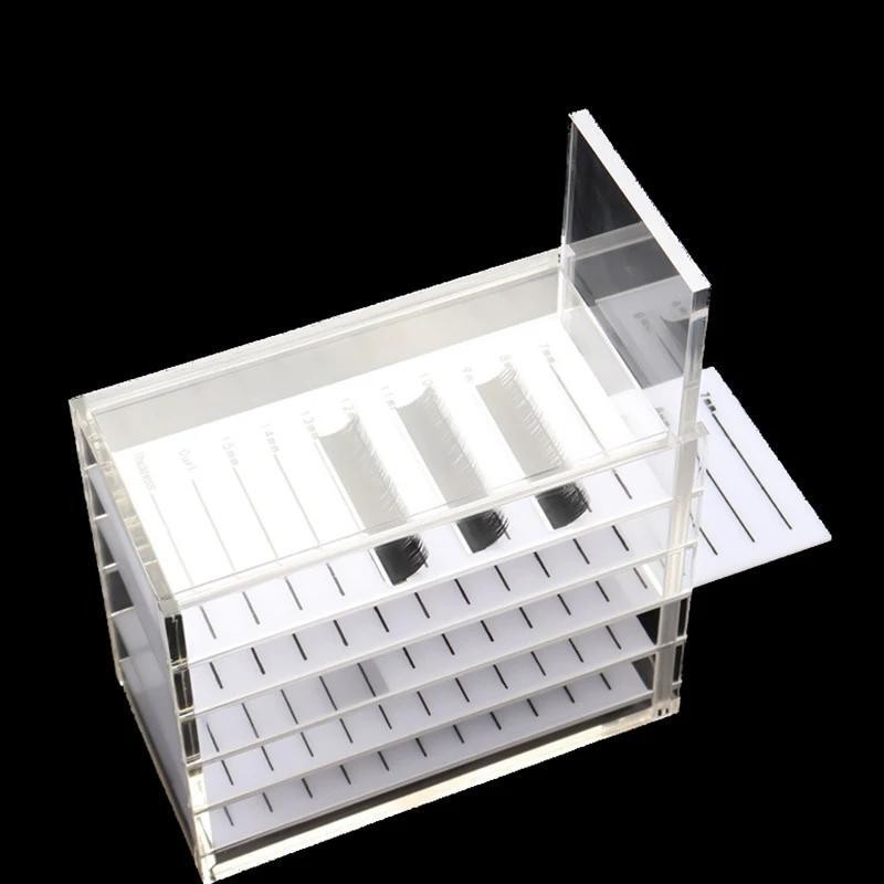 [ร้านในไทย] กล่องเก็บขนตาปลอม 5ชั้น กล่องอะคริลิคเก็บขนตาปลอม Eyelash Storage Box ชั้นเก็บขนตา กล่องเก็บขนตา ที่เก็บขนตา