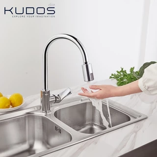 [พร้อมส่ง] KUDOS ก๊อกน้ำเซ็นเซอร์อัตโนมัติ รุ่น K1900019 (สีโครม) ก๊อกอ่างล้างจาน ก๊อกอ่างล้างหน้า