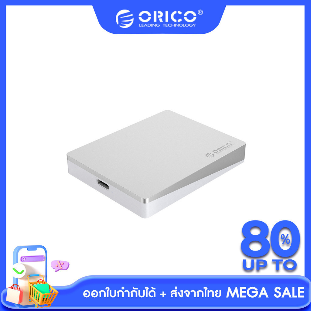 [ส่งจากไทย-ออกใบกำกับได้] ORICO External SSD 1tb SSD 120 Gb 240 Gb 480 Gb Type - C USB 3 . 1 Gen2 - WH100