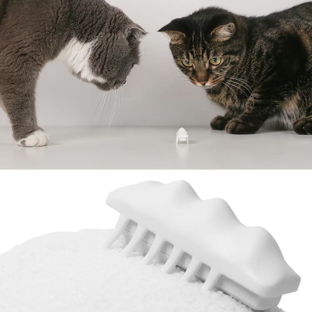PIDAN Cat Auto Toy White ของเล่นแมวแมลงไฟฟ้าอัตโนมัติ ดิ้นได้ เดินได้ใส่ถ่าน