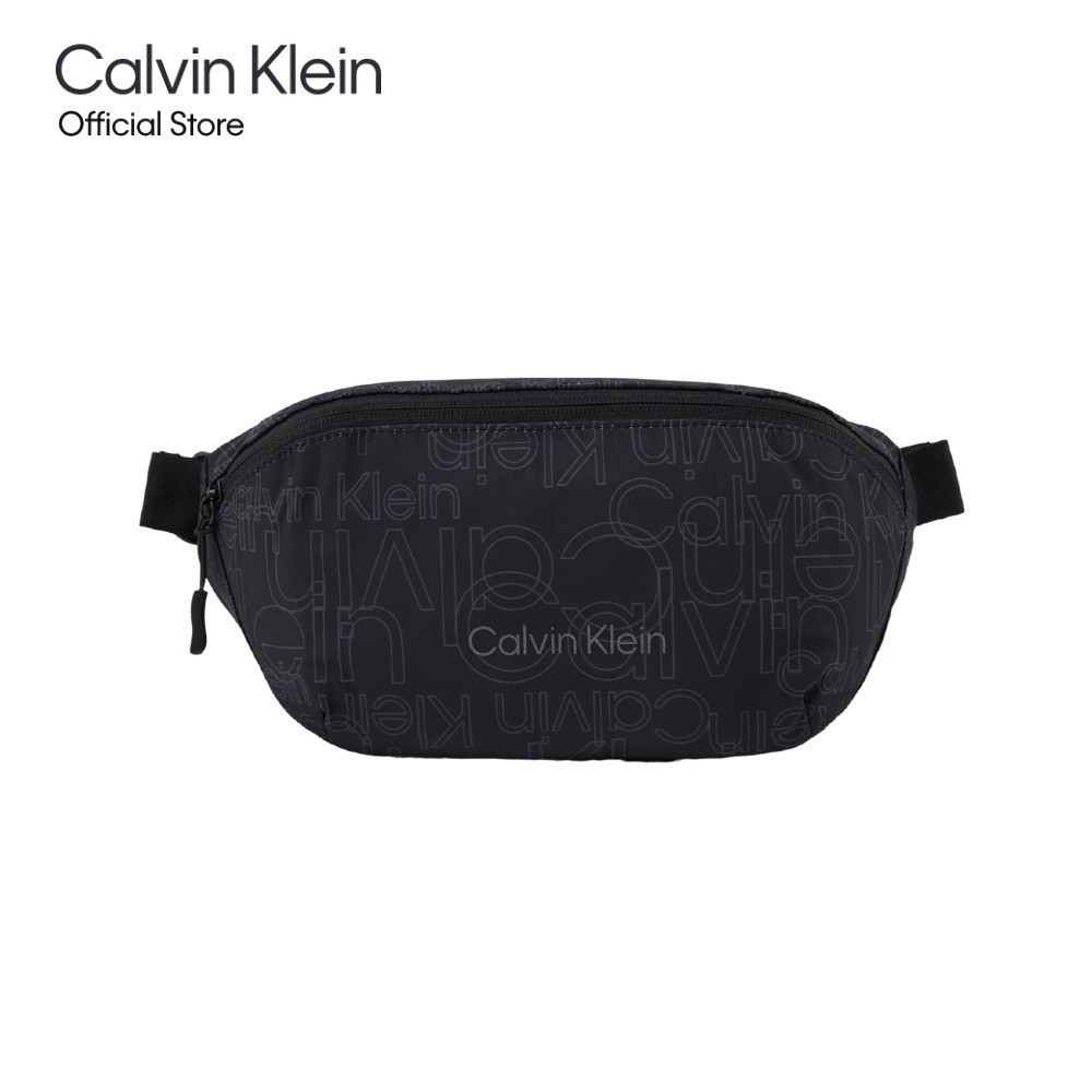 CALVIN KLEIN กระเป๋าคาดอกผู้ชาย Active Icon All Over Print รุ่น PH0683 017 - สีดำ