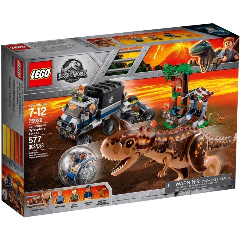 พร้อมส่ง LEGO Jurassic World 75929  Carnotaurus Gyrosphere Escape {สินค้าใหม่มือ1 กล่องสวย ลิขสิทธิ์