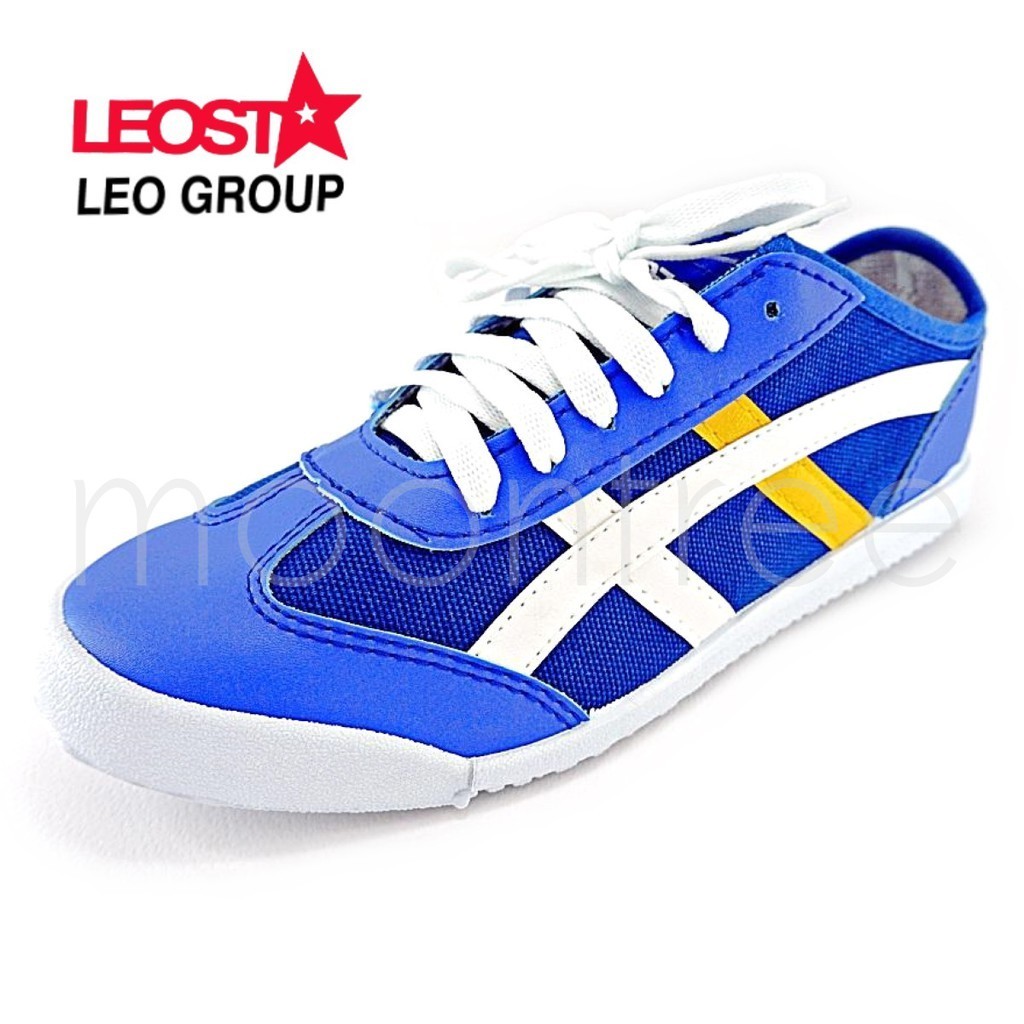 🔥SAKURA Leo ลีโอ ซากุระ รองเท้าผ้าใบแบบผูกเชือก ผู้ชาย ผู้หญิง LEO Group ไซร์ 36-44 สี ดำ ขาว ฟ้า เหลือง กรม MaksimShop