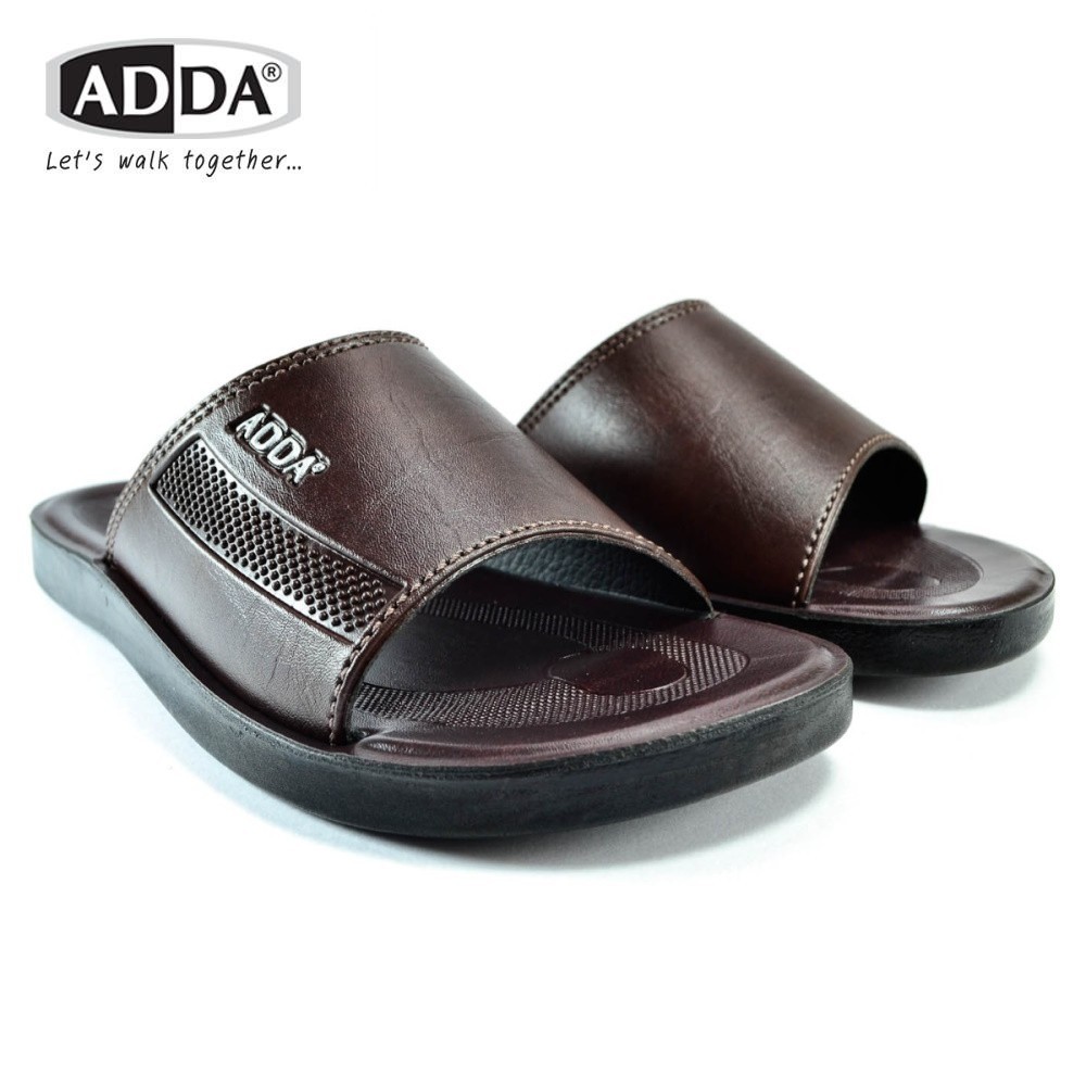 🔥ADDA 7Q13 รองเท้าแตะ รองเท้าลำลอง สำหรับผู้ชาย แบบสวม รุ่น ไซส์ 38-45 สี ดำ ขาว น้ำตาล Maksim