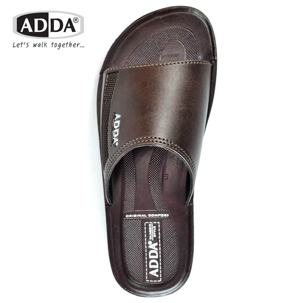 🔥ADDA 7Q13 รองเท้าแตะ รองเท้าลำลอง สำหรับผู้ชาย แบบสวม รุ่น ไซส์ 38-45 สี ดำ ขาว น้ำตาล Maksim