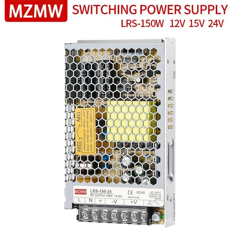 MZMW LRS150 Switching Power Supply 150W เอาต์พุตเดี่ยว Ac/dc 5V 12V 15V 24V 36V 48V LRS-150-5 LRS-15