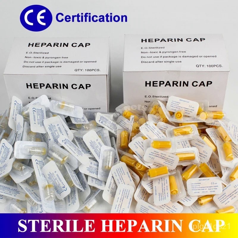 หมวกแก๊ป Heparin ปลอดเชื้อ IV Cannula Catheter Luer ลำลอง Heparin ใหม่เอี่ยม T3DT