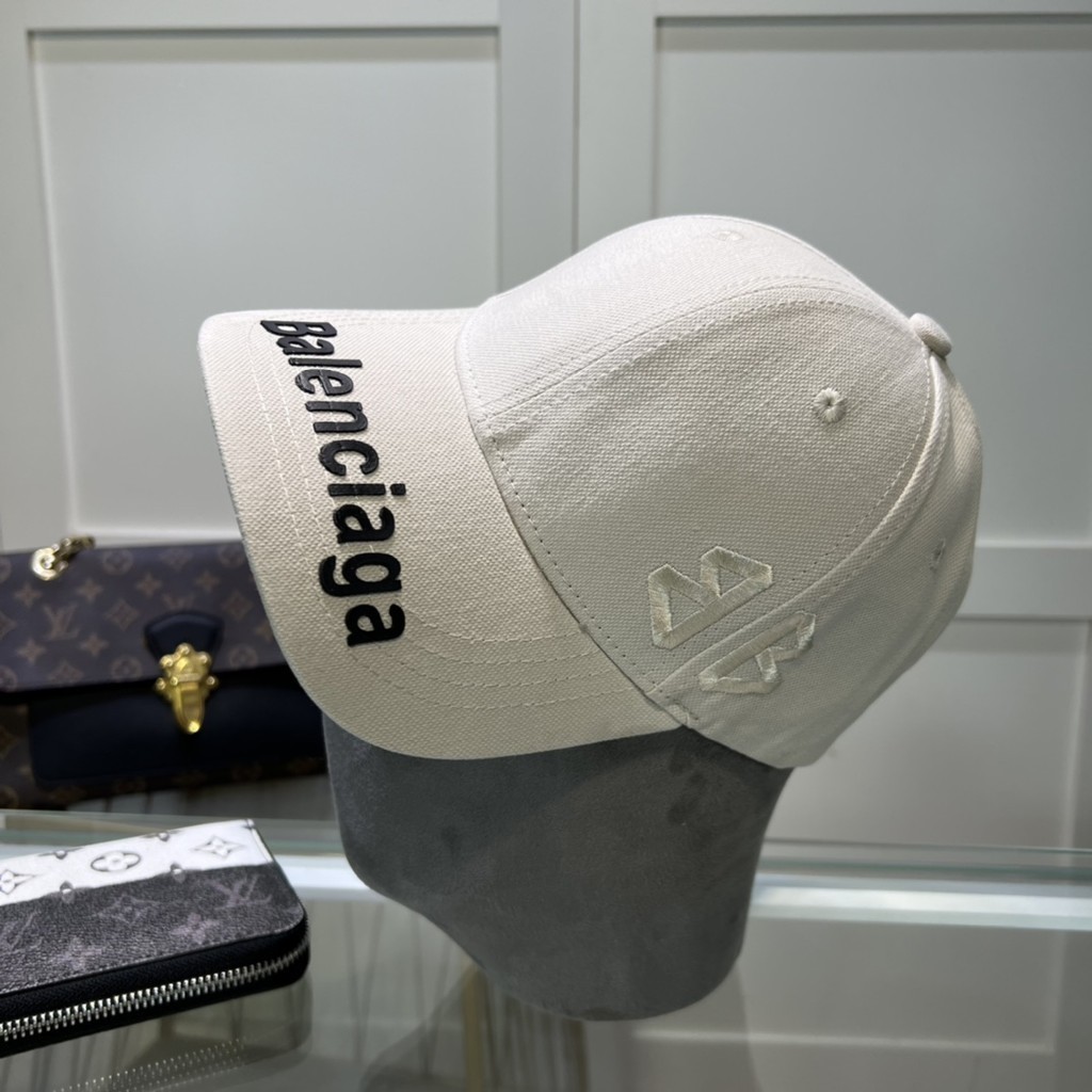 Balenciaga The New Baseball Cap Simple Fashion Good-Looking Hat Couple Models สะดวกสบายและเรียบง่าย