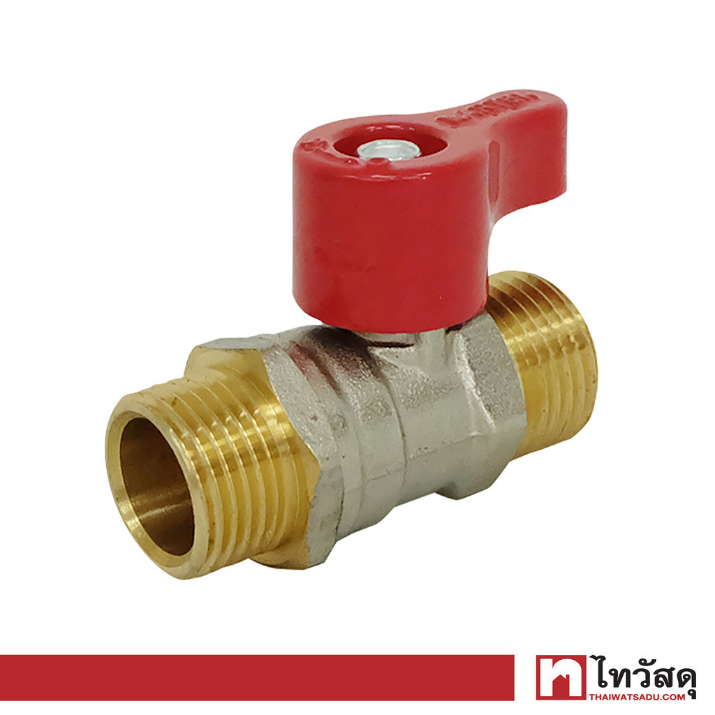 KARTEN มินิบอลวาล์ว (ผผ) รุ่น HN3076 ขนาด 1/2 นิ้ว สีแดง