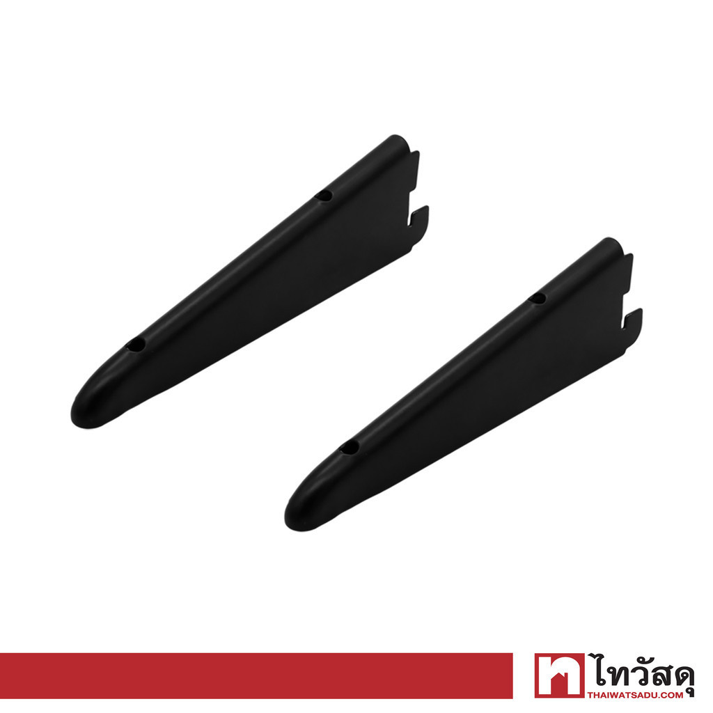KASSA HOME แขนรับแผ่นชั้นไม้ DIY รุ่น S32DB170B ขนาด 1.25 x 18.4 x 4.95 ซม. สีดำ
