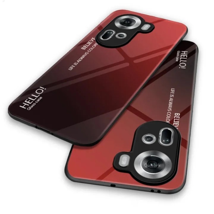 เคสโทรศัพท์ ออฟโป้ Case Oppo Reno11 5G เคสกระจกสองสี เคสเงาไล่สี