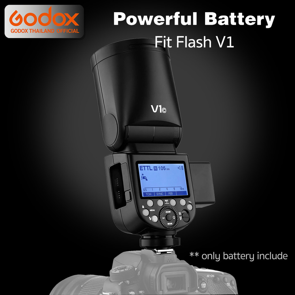 Godox Battery VB26, VB26A, VB26B - For Flash V1, V860III, AD100Pro, MF-R76, etc