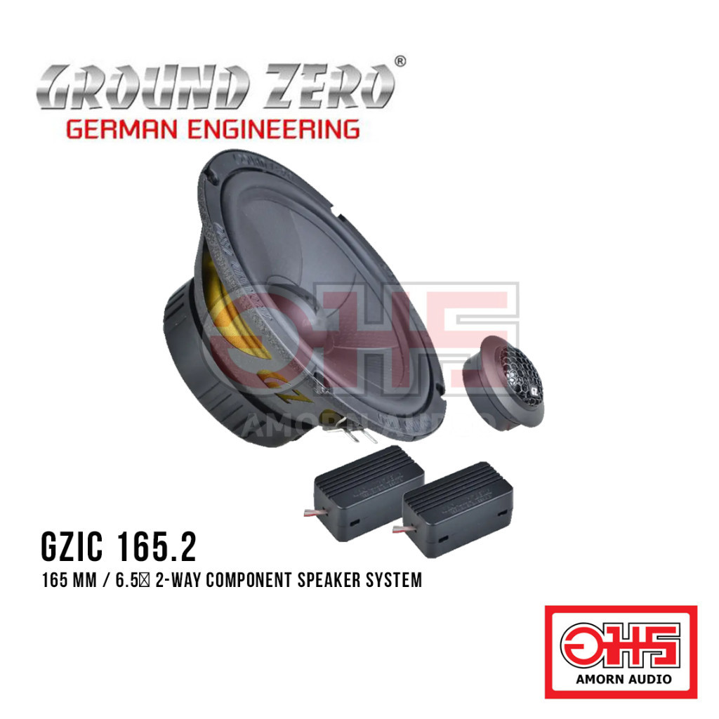 GROUND ZERO GZIC 165.2 /165 mm / 6.5″ 2-way component speaker system / AMORNAUDIO