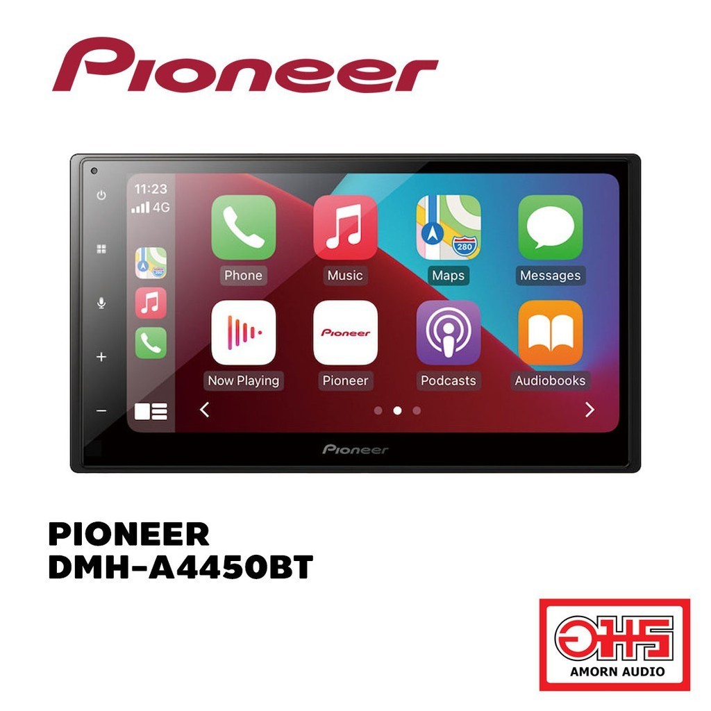 PIONEER DMH-A4450BT วิทยุรถยนต์ 2DIN จอขนาด 6.8 นิ้ว รองรับ Apple Car Play  Android Auto  \