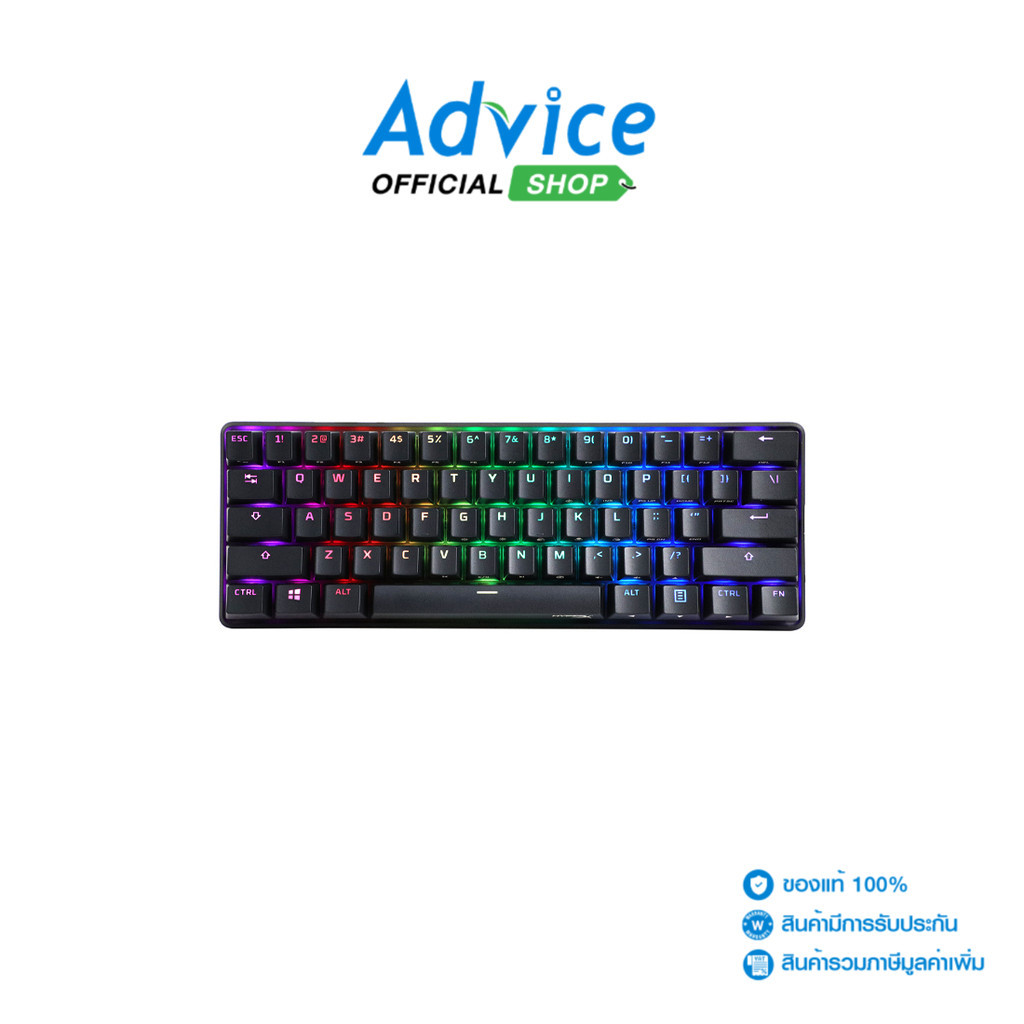 HYPERX KEYBOARD (คีย์บอร์ด) ALLOY ORIGINS 60 - AQUA-TACTILE-SWITCH US - A0145510