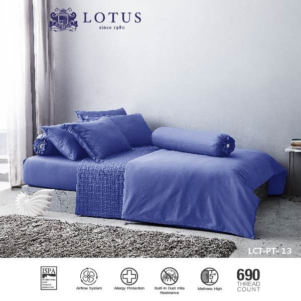 LOTUS ชุดผ้าปู 6ฟุต 1ชิ้น รุ่น Plantone รหัส LCT-PT-13