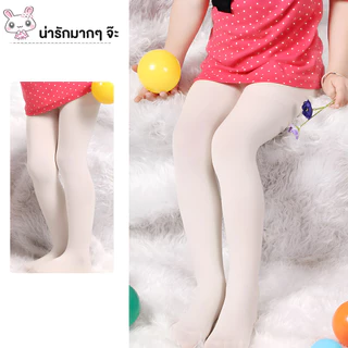 พร้อมส่ง! ถุงน่องเด็กสไตล์สีอมหวาน, สีขาว, สีดำ ถุงน่องบัลเล่ต์เด็ก ระบายอากาศได้ดี
