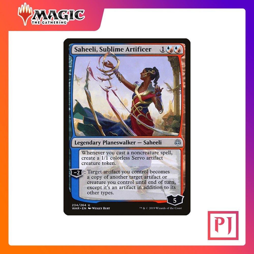 [MTG] Saheeli, Sublime Artificer [WAR] [MULTI] [UNCOM] [NORMAL] [ENG] (การ์ดเมจิค / Magic the Gather