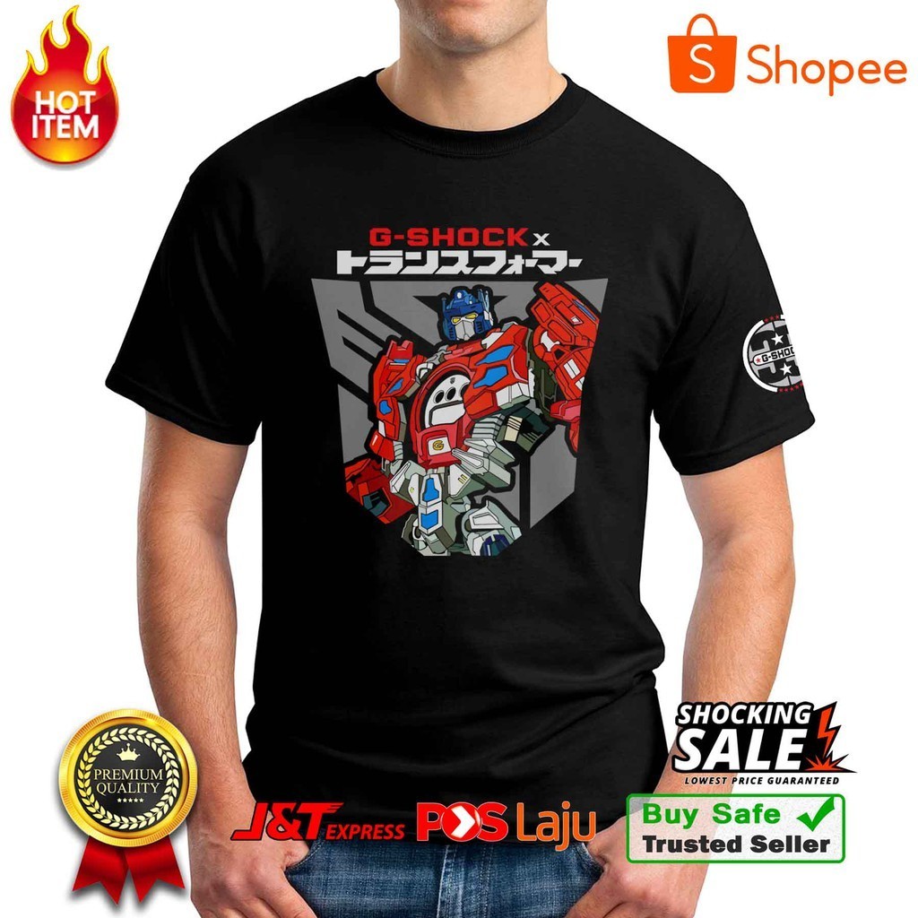 Awesome Design&gt; T-Shirt G-Shock X Transformers Special Edition (Black- XS to 5XL)_07