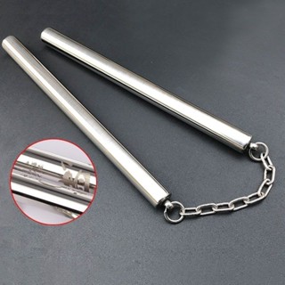 เหล็กกล้าไร้สนิม Stainless steel Nunchakus กระบองสองท่อน กระ…