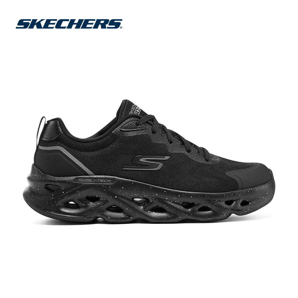 Skechers สเก็ตเชอร์ส รองเท้า ผู้ชาย Good Year GOrun Hyper Burst Glide-Step Swirl Tech Max Cushioning Shoes - 220546-BBK