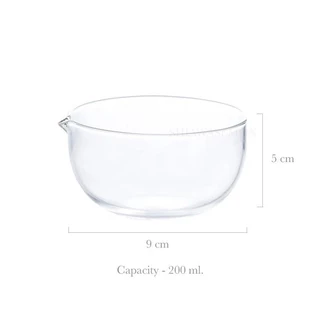 ถ้วยชงชามัทฉะมีปาก วัสดุแก้ว ขนาด 350 มล. อุปกรณ์ชงมัทฉะญี่ปุ่น Matcha bowl