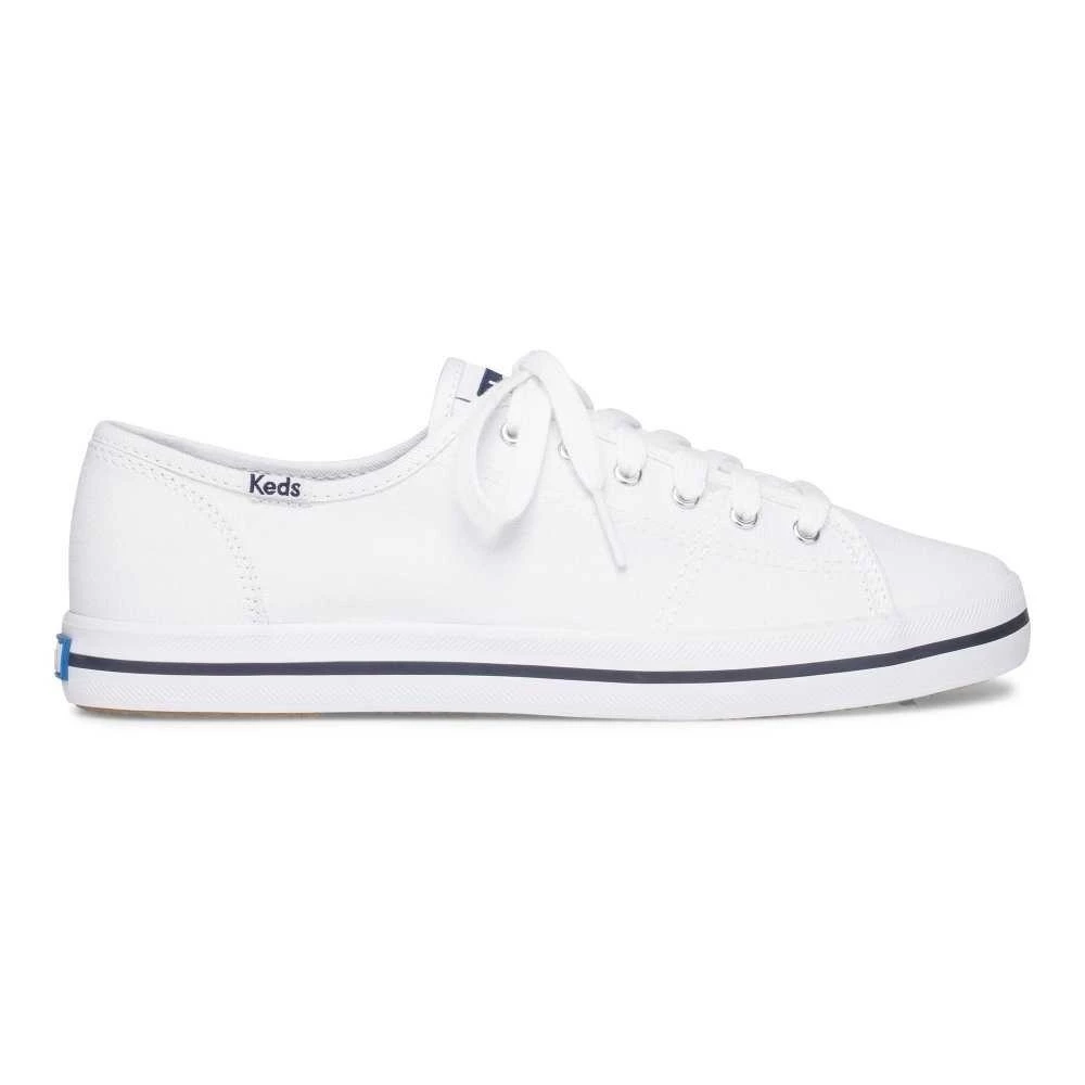 Keds รุ่น Kickstart Seasonal Solids รองเท้าผ้าใบ ผู้หญิง สี WHITE - WF54682